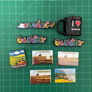 Souvenir Magnet Lot Alberta Prairies Saskatchewan Canada Edmonton